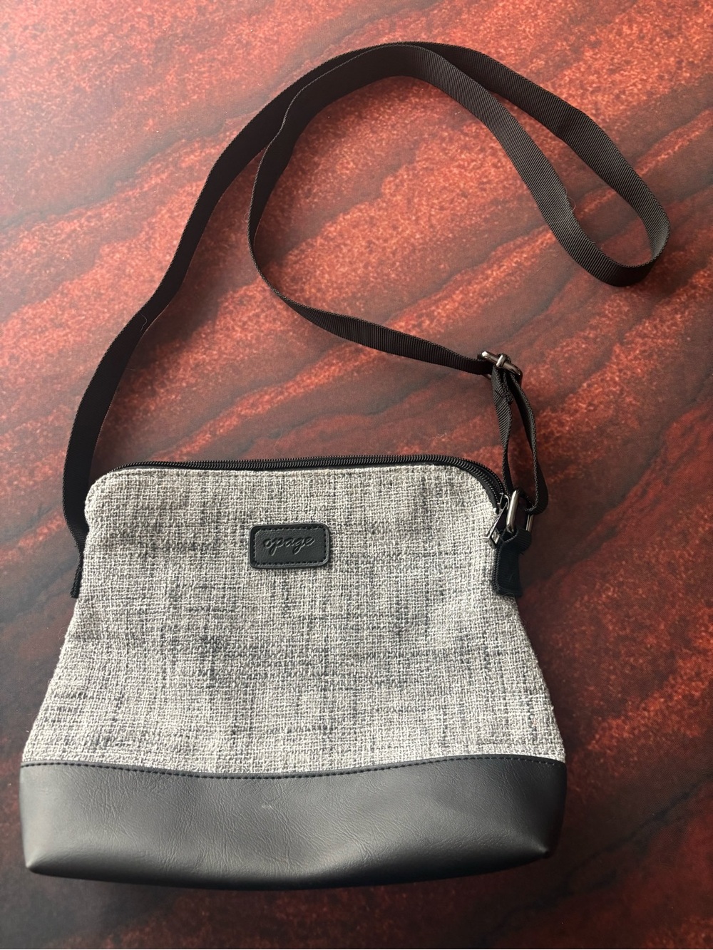 Grey & Black Purse
